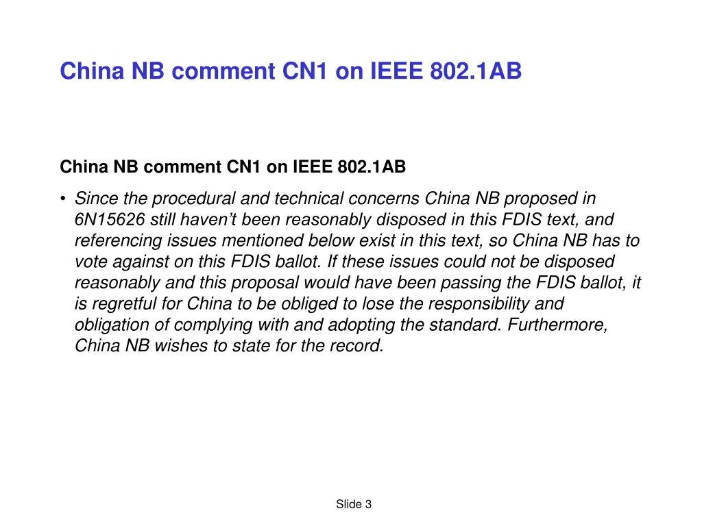 china nb comment cn1 on ieee 802 1ab