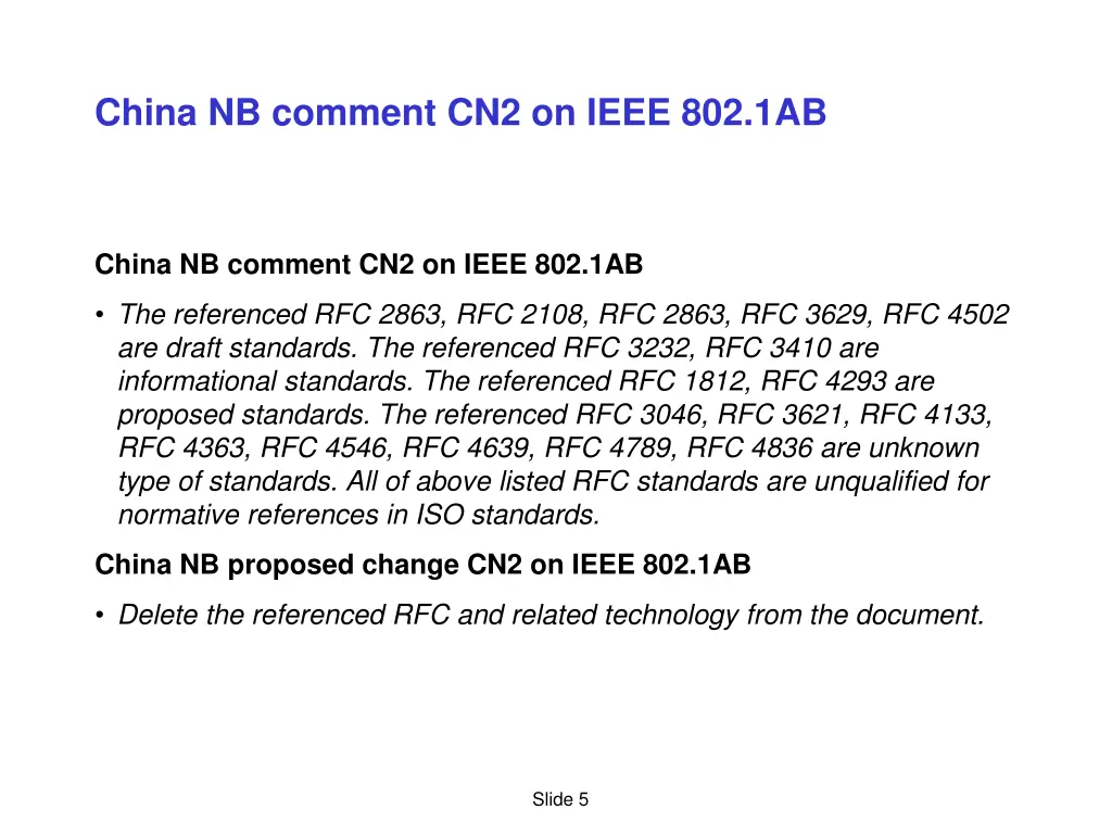 china nb comment cn2 on ieee 802 1ab