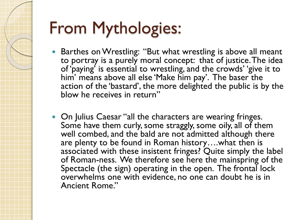 from mythologies