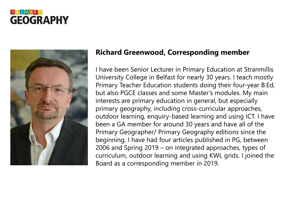 richard greenwood corresponding member