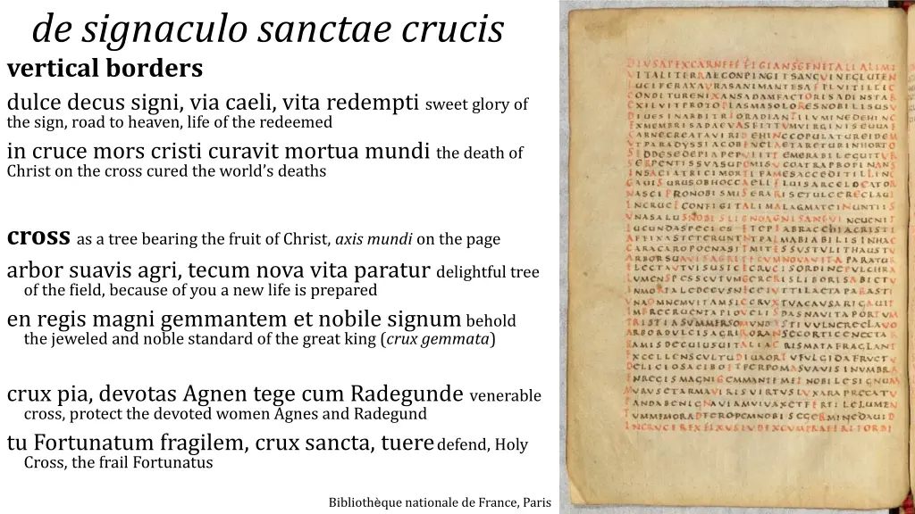 de signaculo sanctae crucis vertical borders