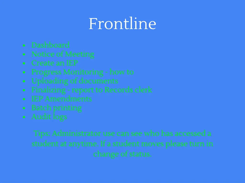 frontline
