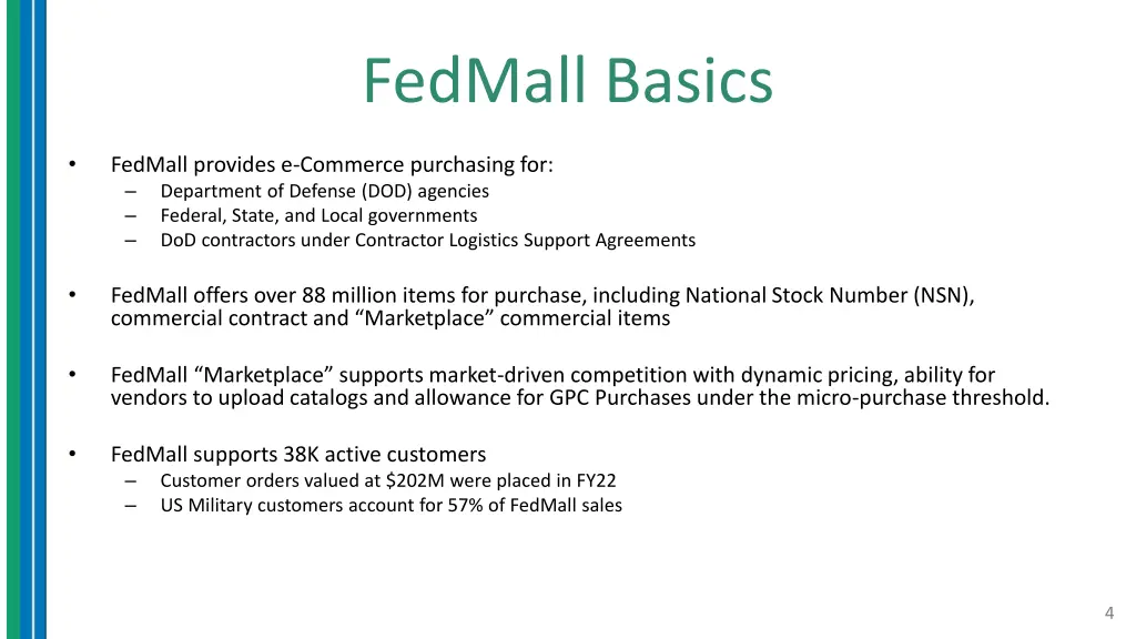 fedmall basics