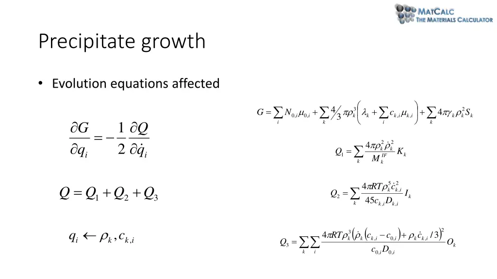 precipitate growth