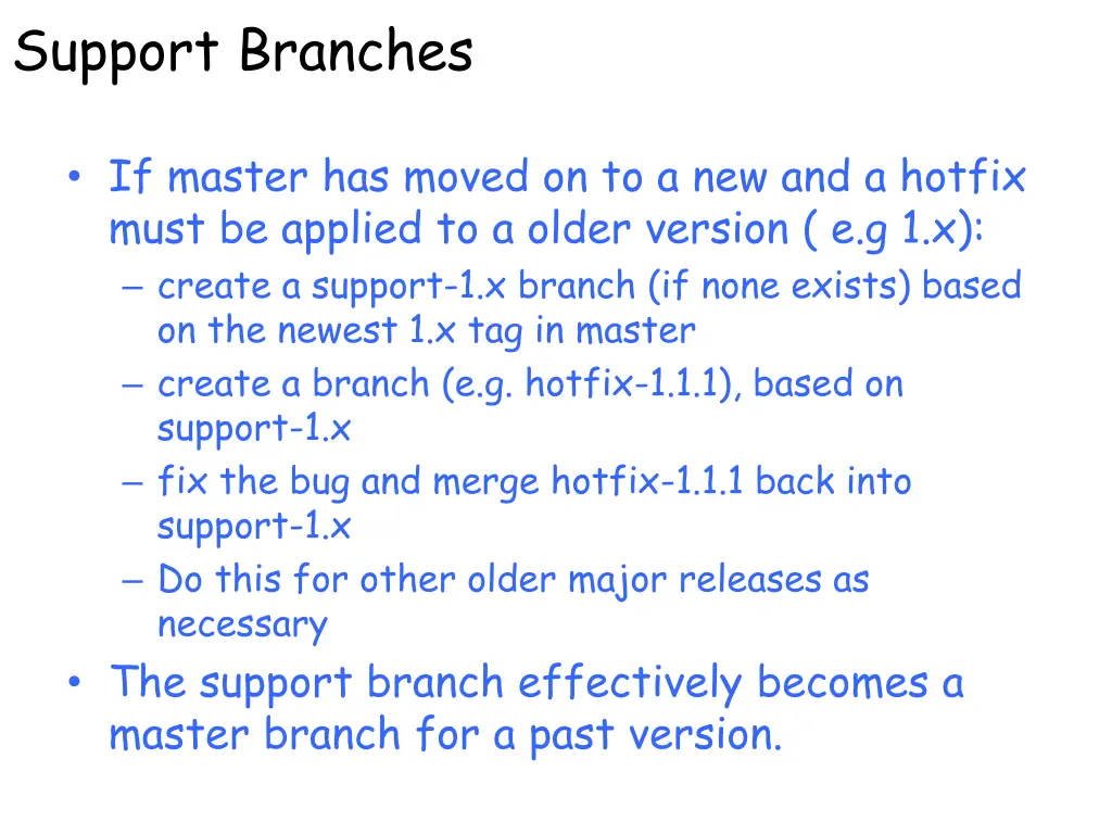 support branches