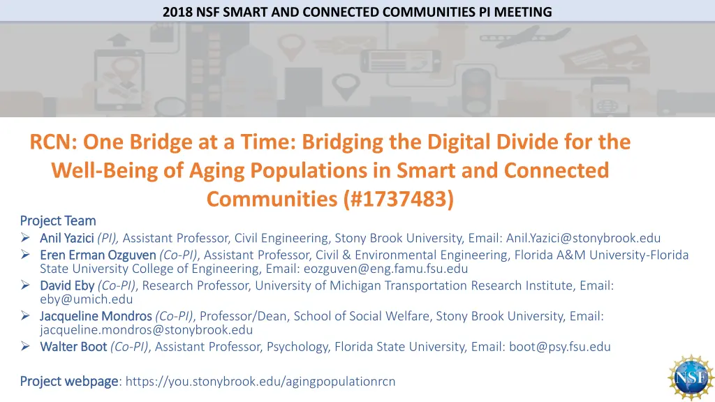 2018 nsf smart and connected communities