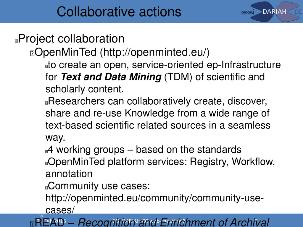 collaborative actions