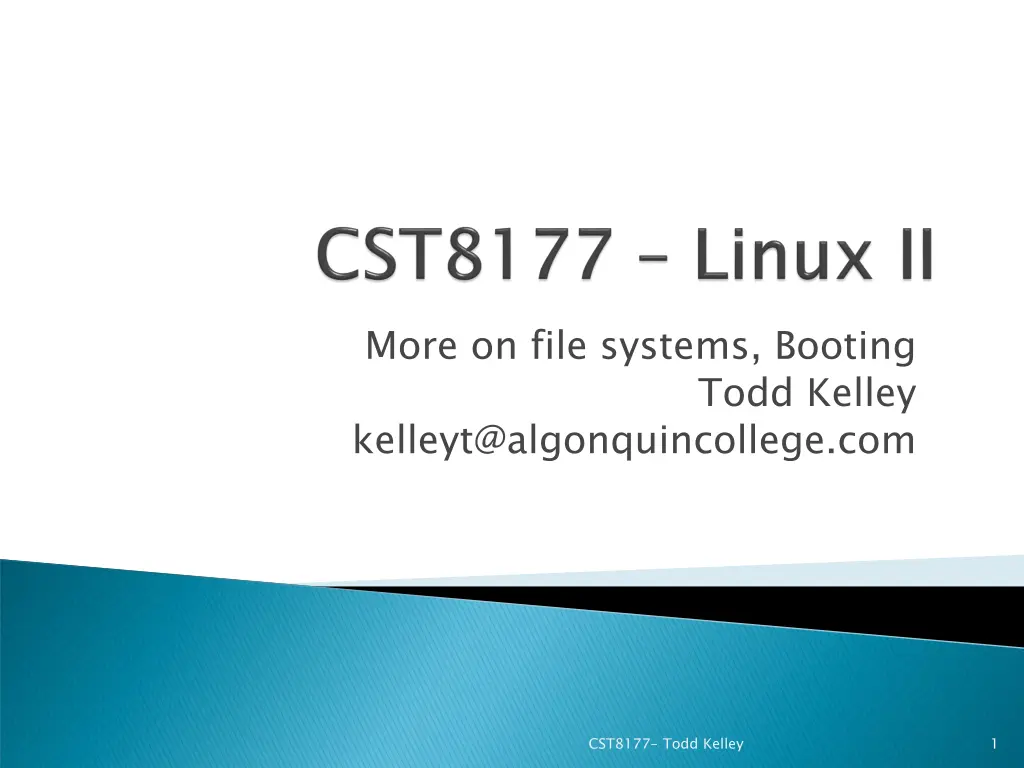more on file systems booting