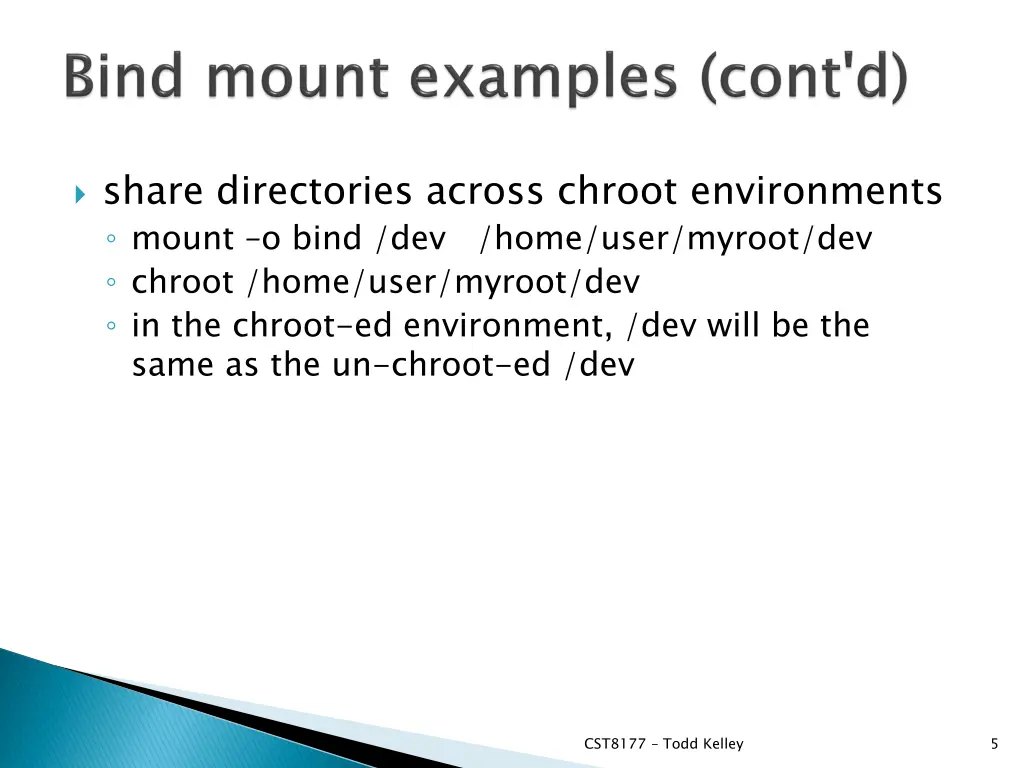 share directories across chroot environments