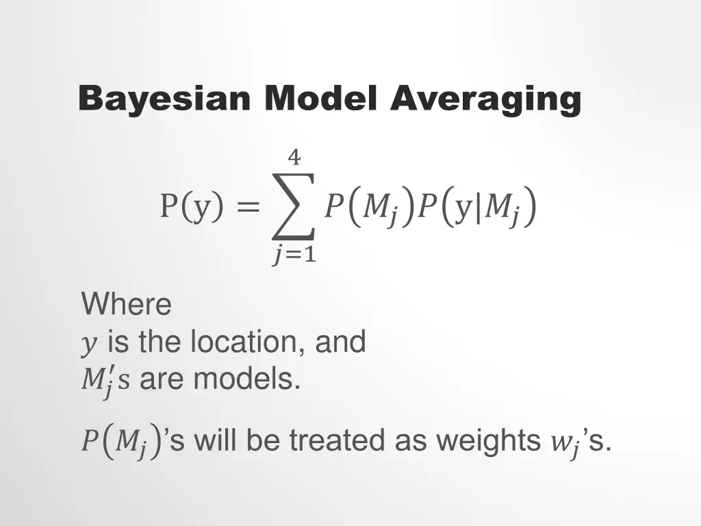 bayesian model averaging 2