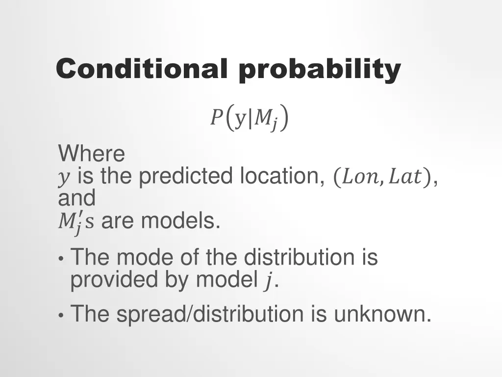 conditional probability