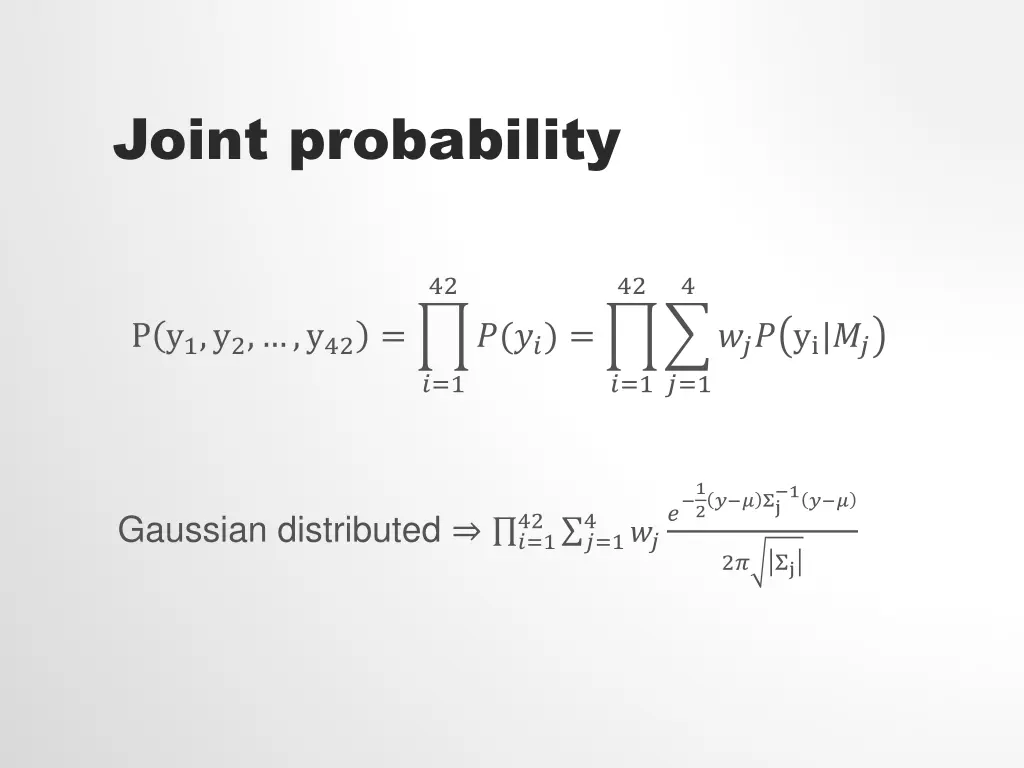joint probability
