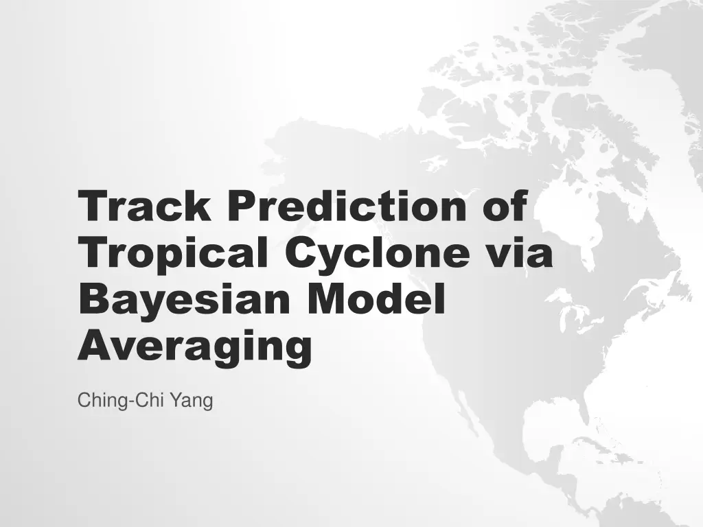 track prediction of tropical cyclone via bayesian