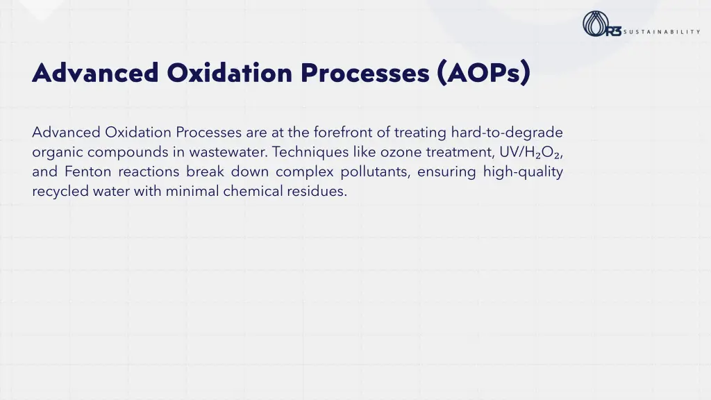 advanced oxidation processes aops