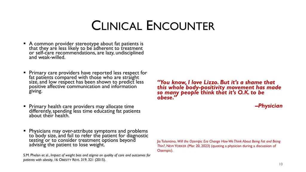 c linical e ncounter