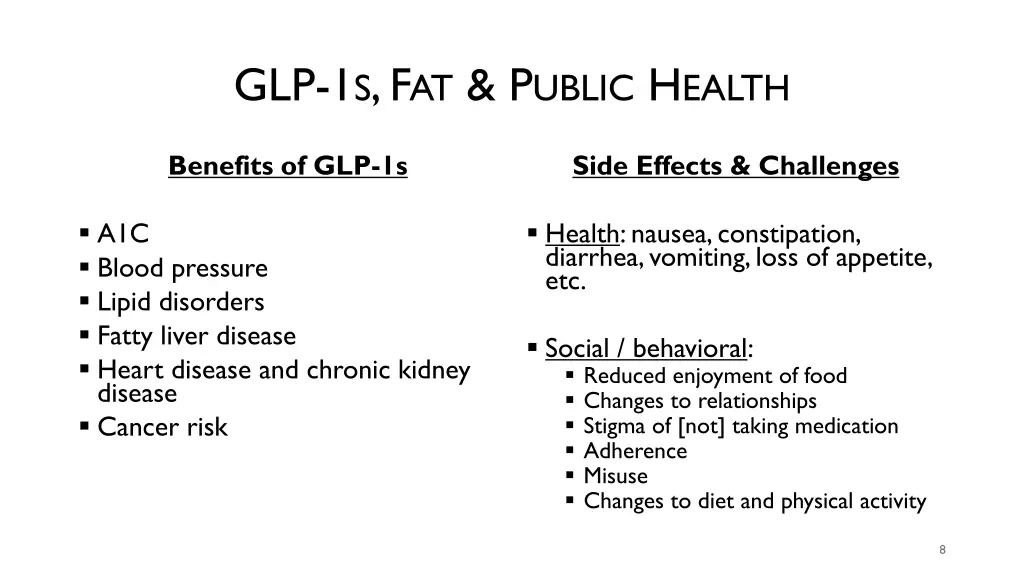 glp 1 s f at p ublic h ealth 1