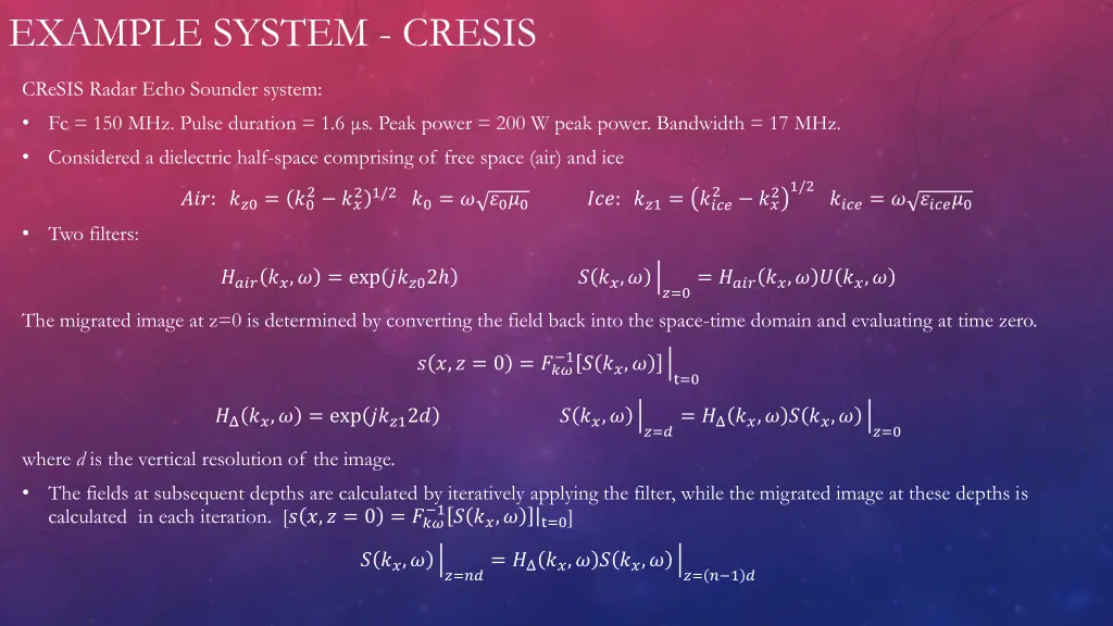 example system cresis