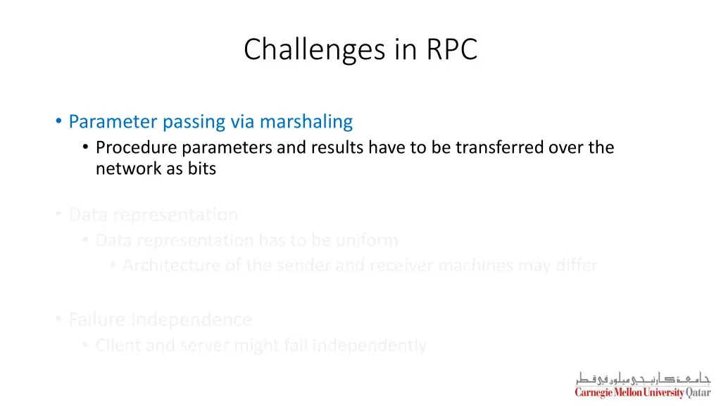 challenges in rpc 1