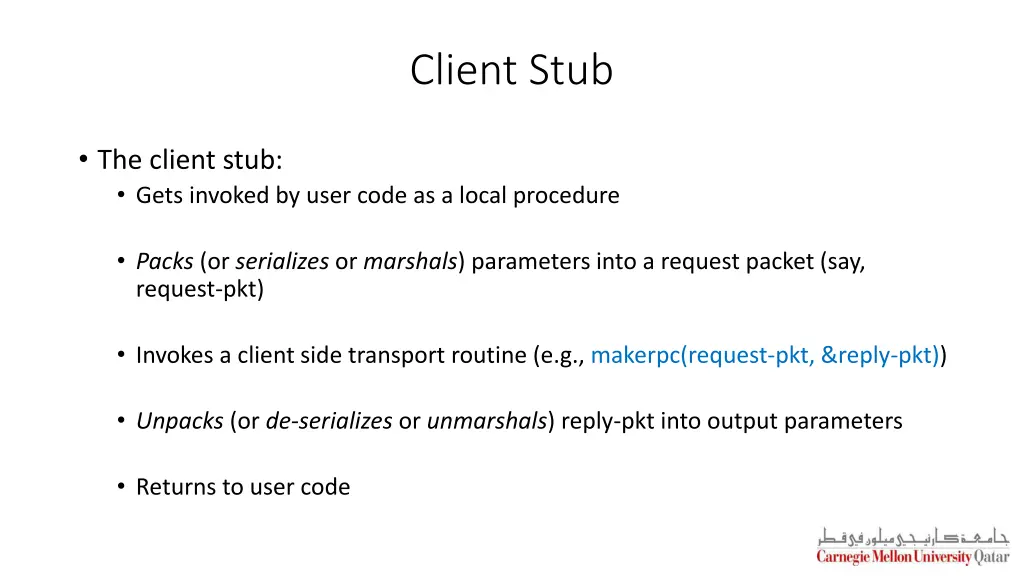 client stub
