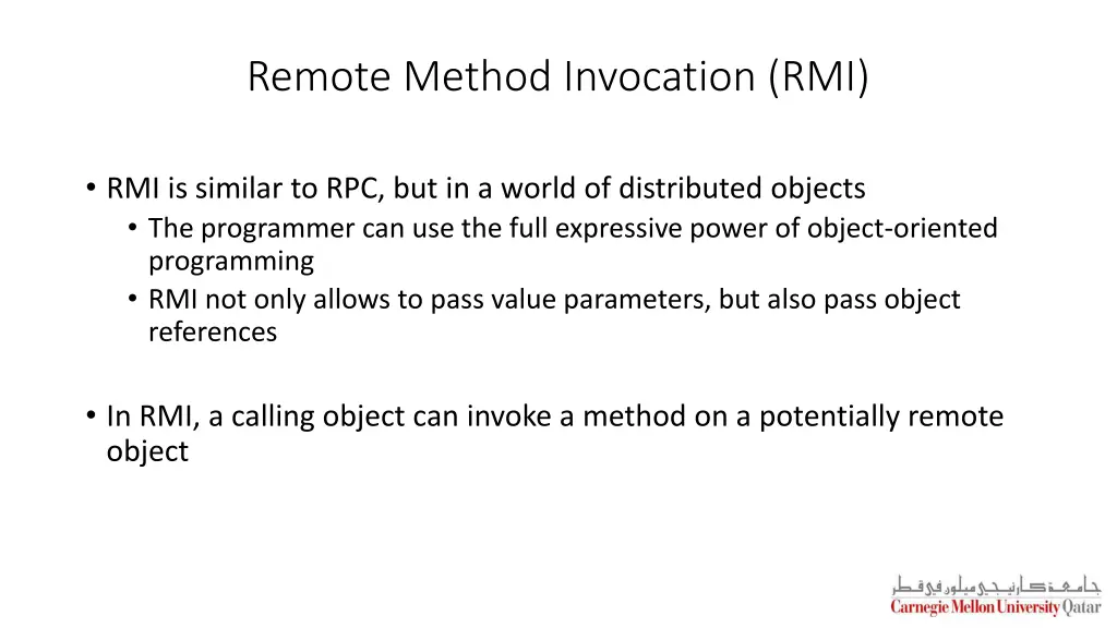 remote method invocation rmi