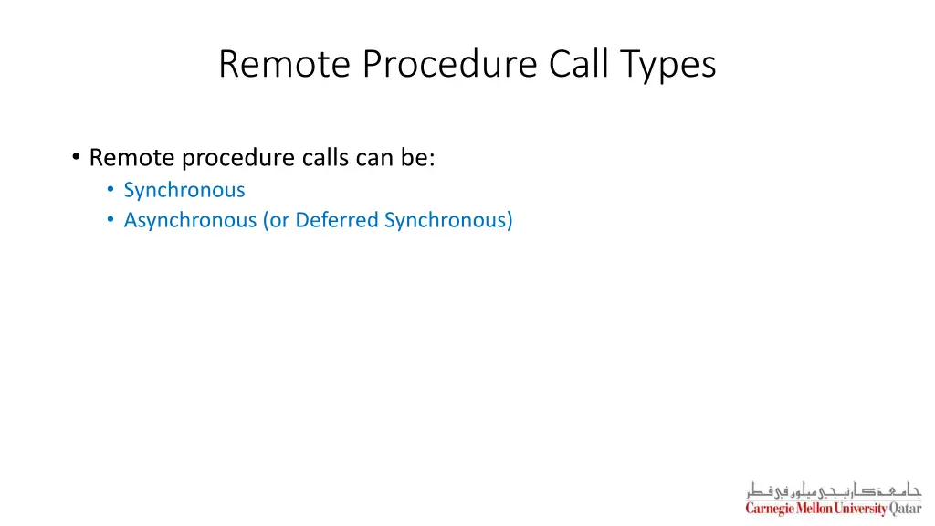 remote procedure call types