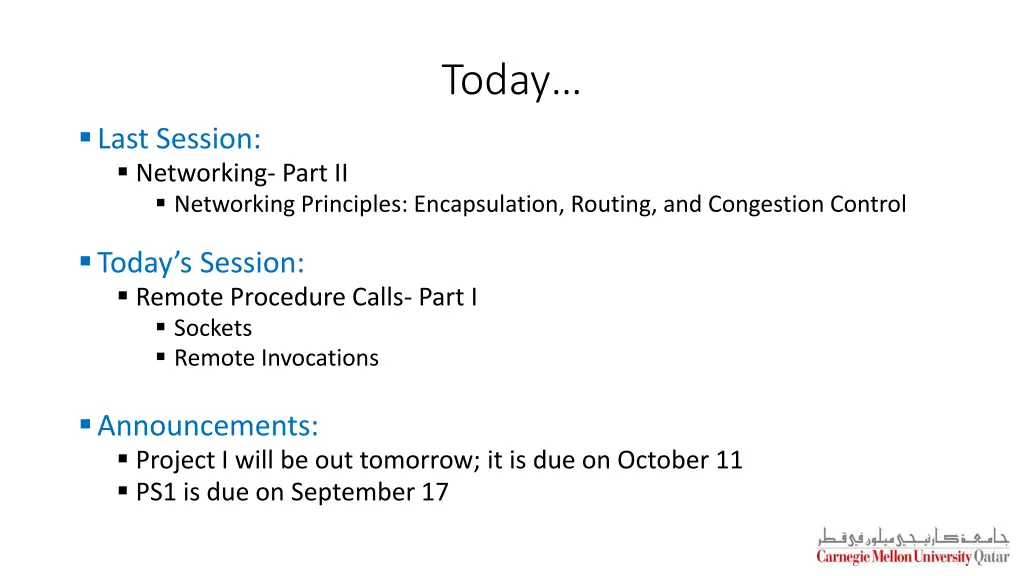 today