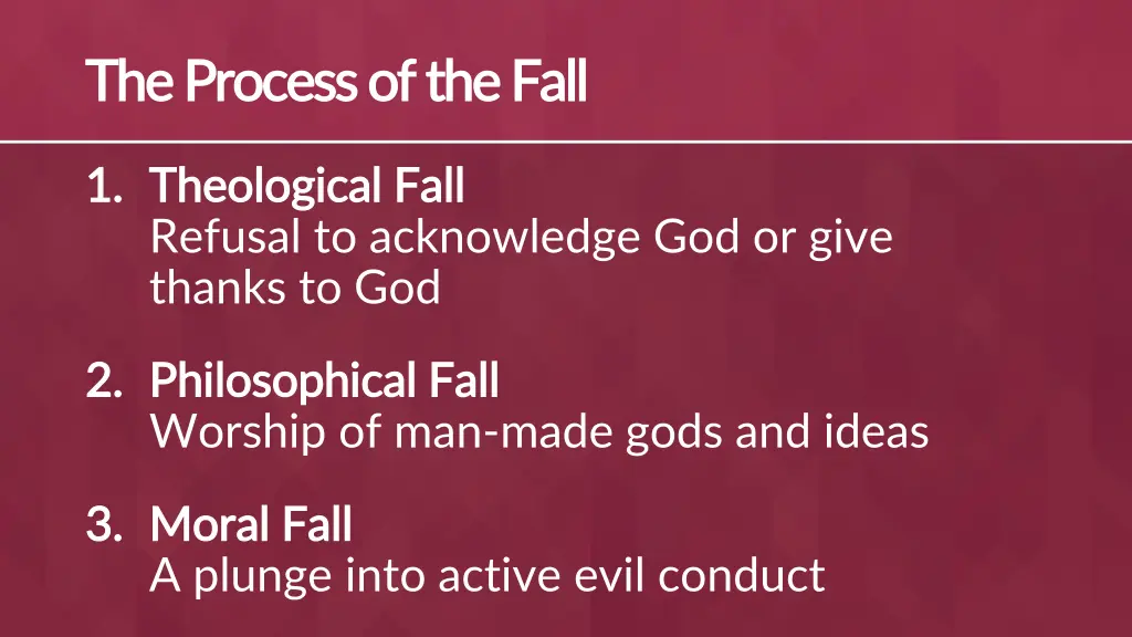 the process of the fall the process of the fall