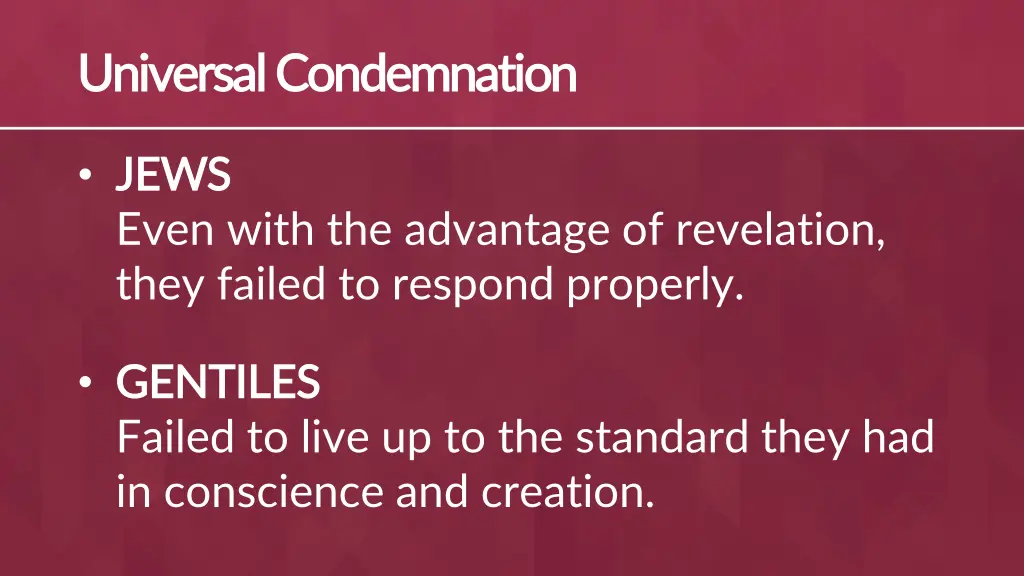 universal condemnation universal condemnation