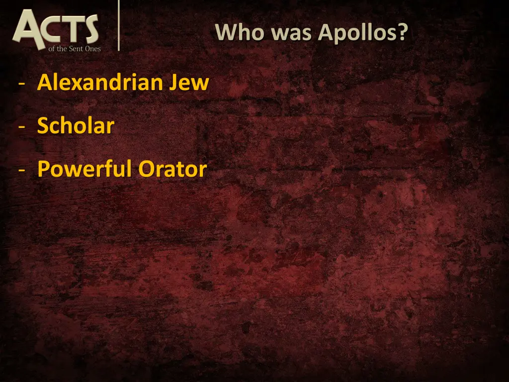 who was apollos