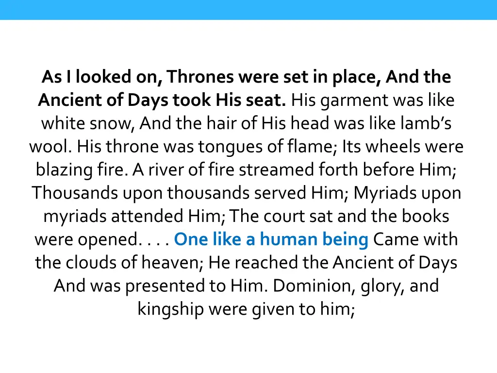 as i looked on thrones were set in place