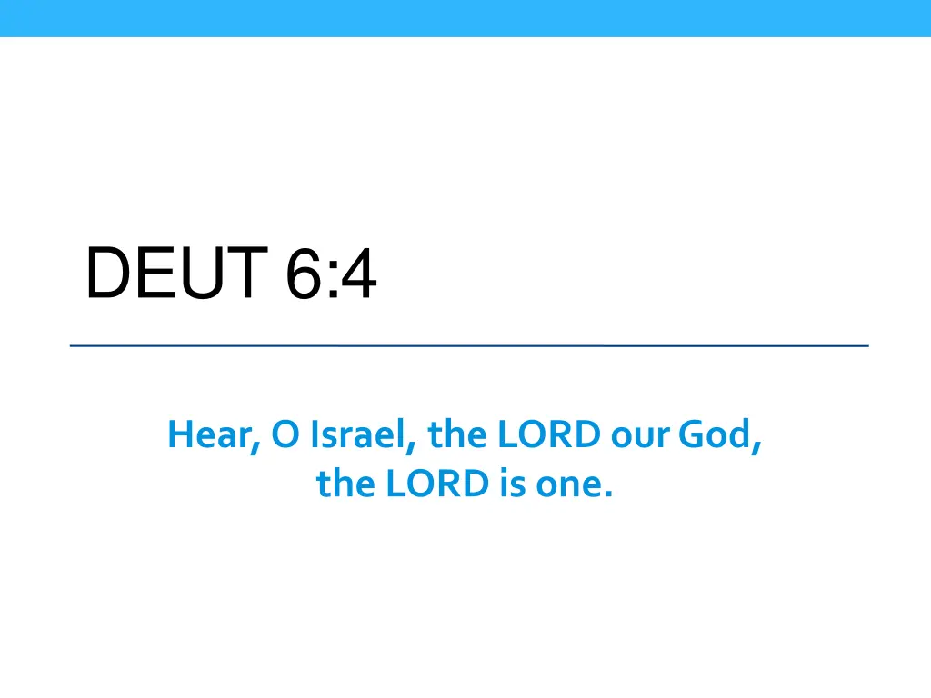 deut 6 4