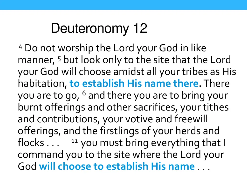 deuteronomy 12