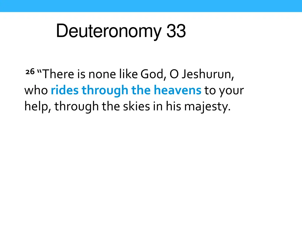 deuteronomy 33