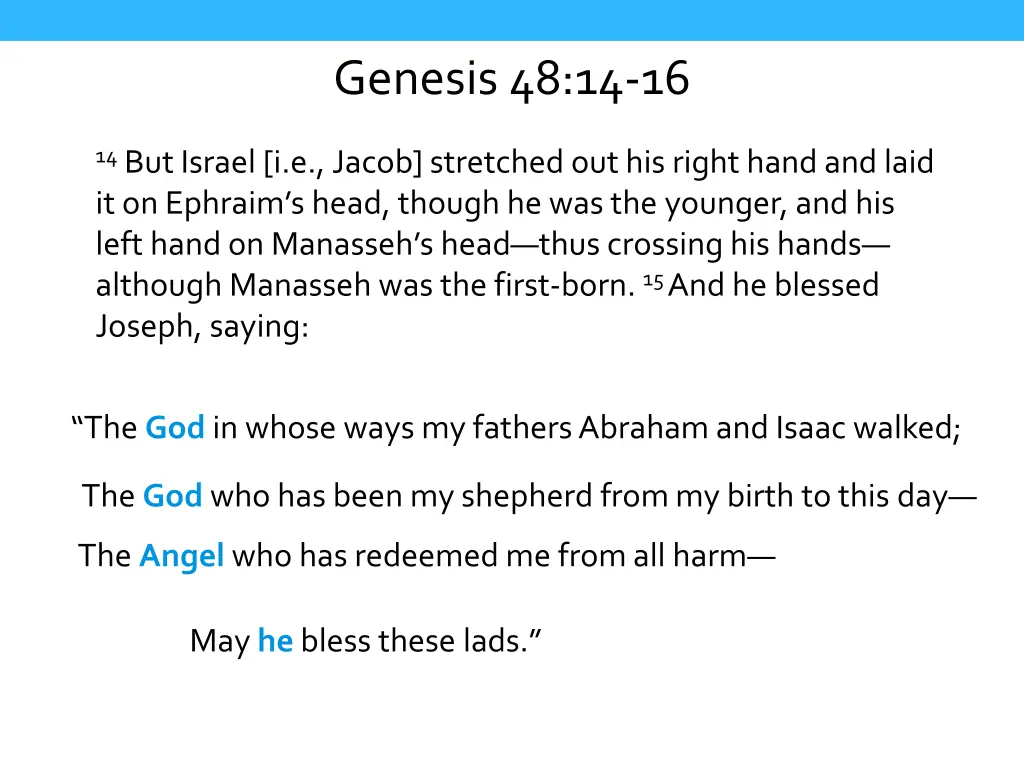genesis 48 14 16