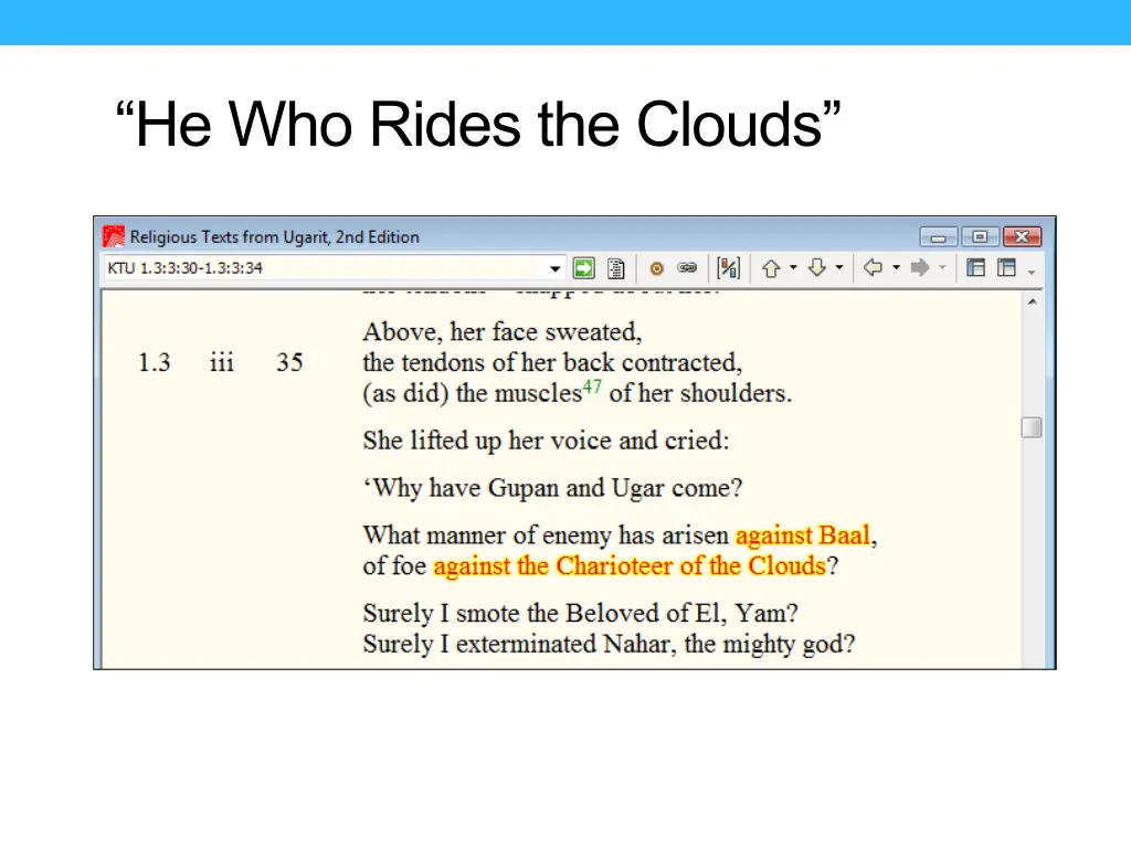 he who rides the clouds