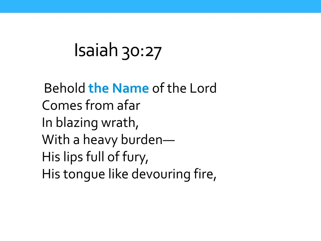 isaiah 30 27