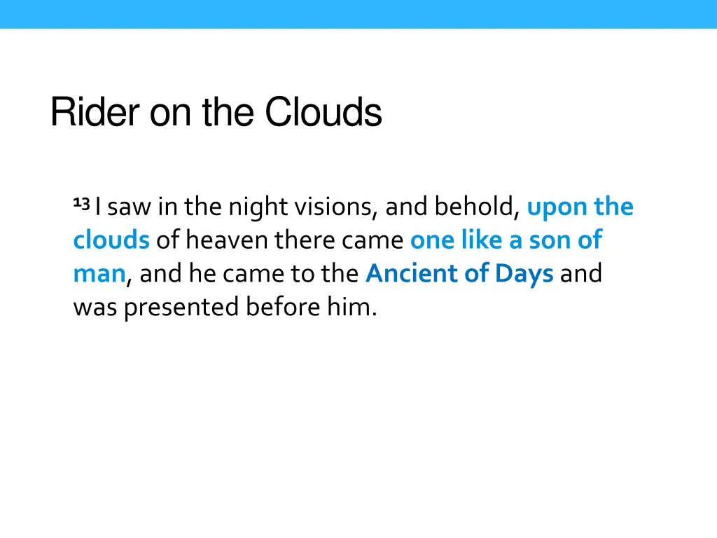 rider on the clouds