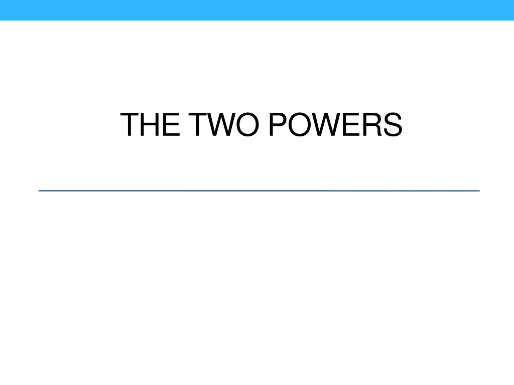 the two powers