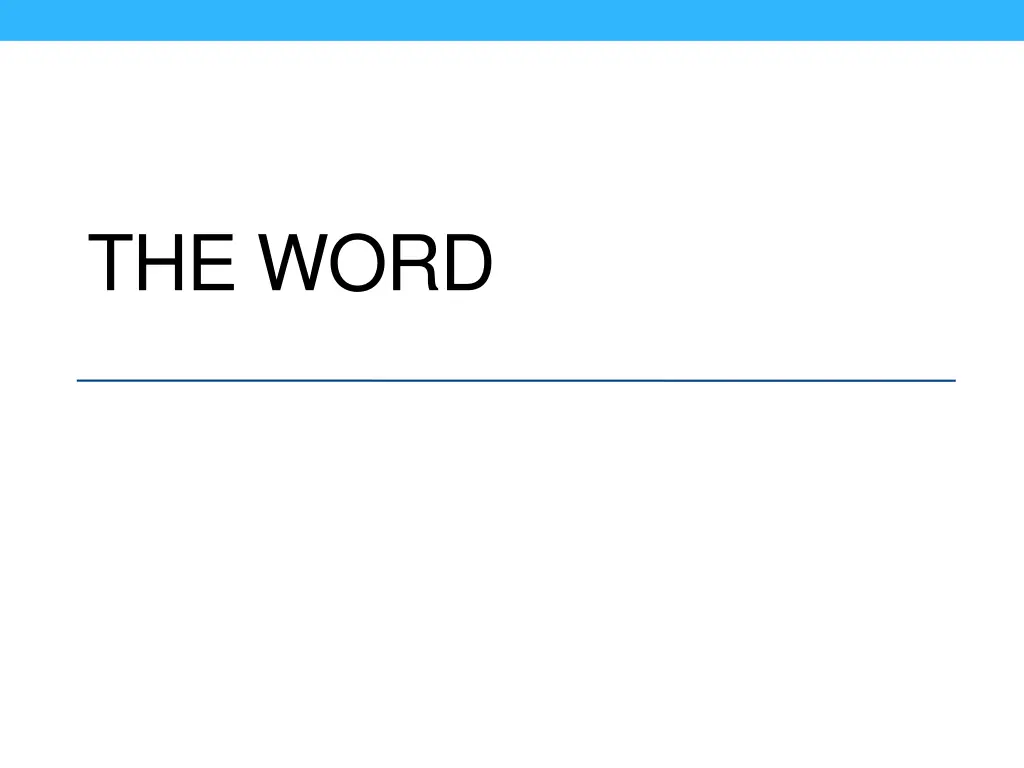 the word