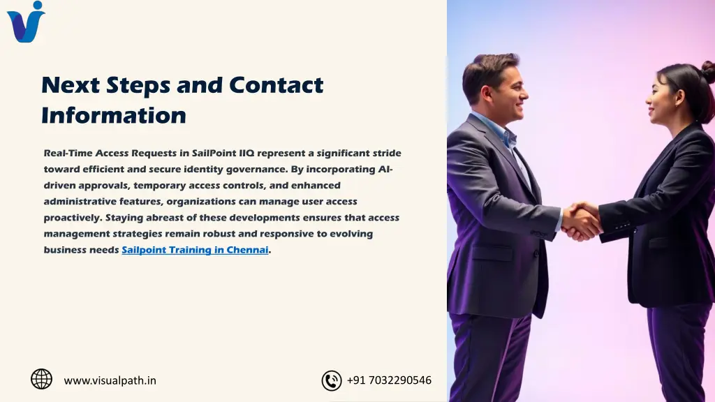next steps and contact information