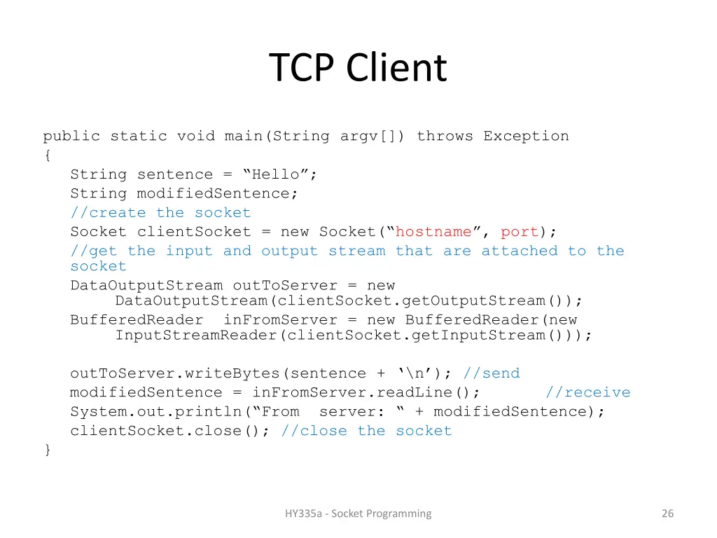 tcp client