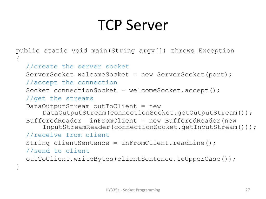 tcp server