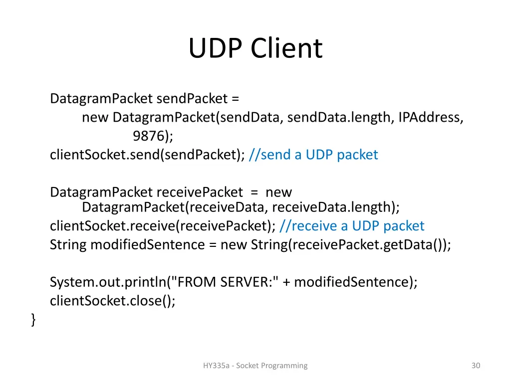 udp client 1