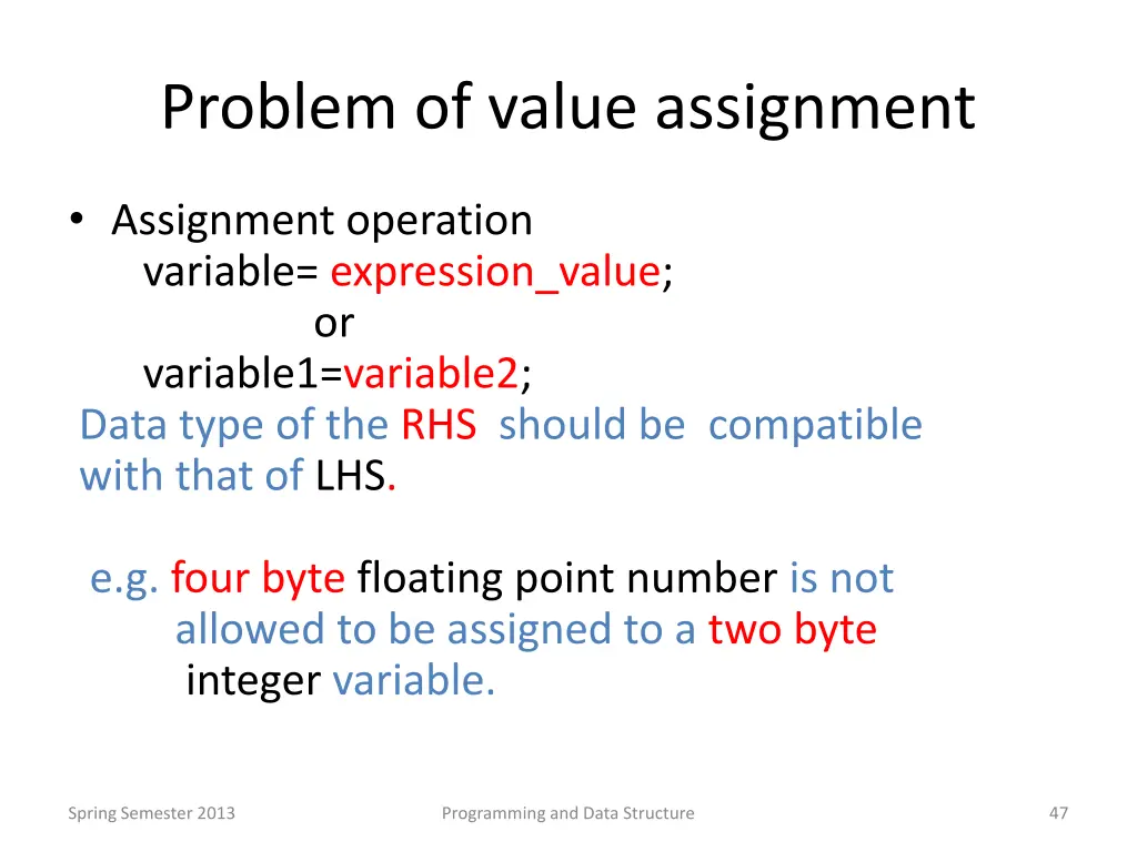 problem of value assignment