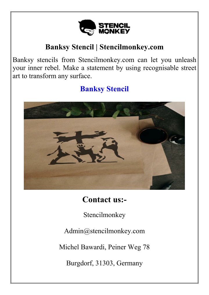 banksy stencil stencilmonkey com