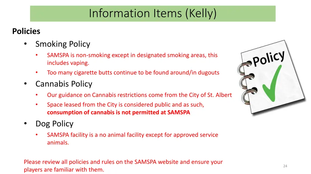 information items kelly 3