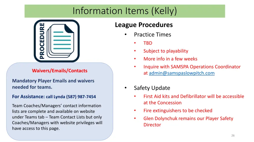 information items kelly 4