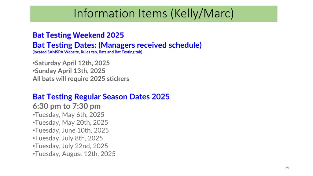 information items kelly marc