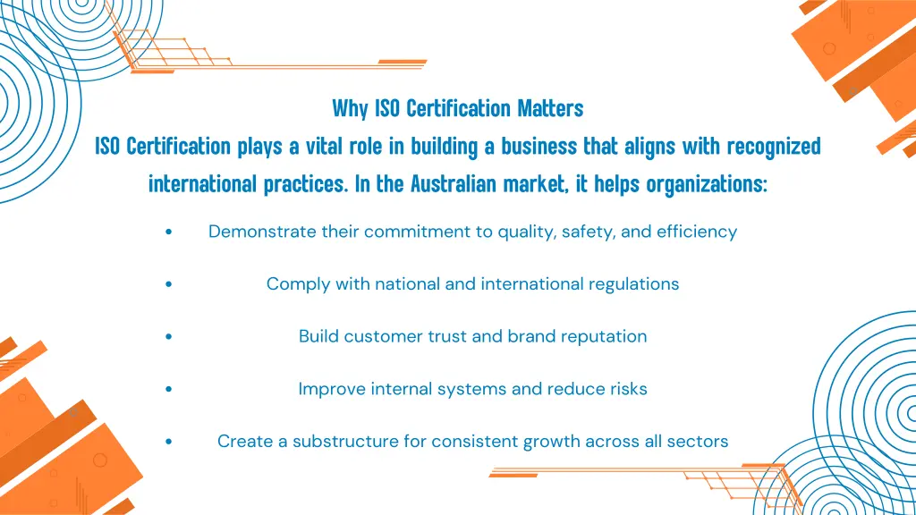why iso certification matters