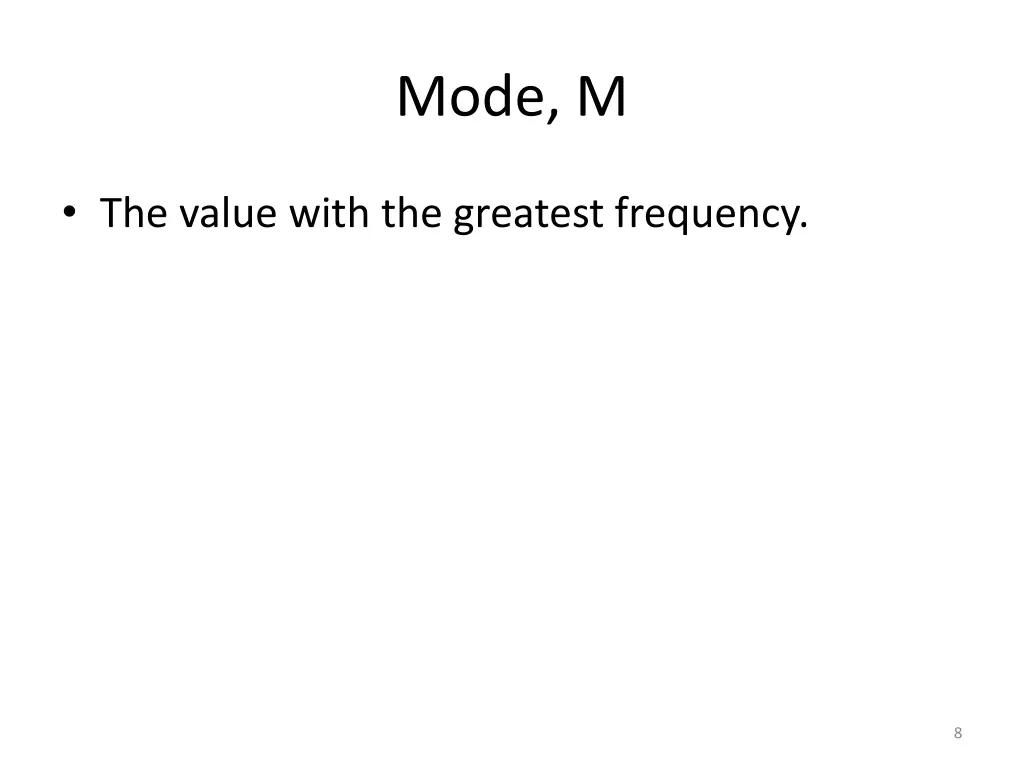 mode m